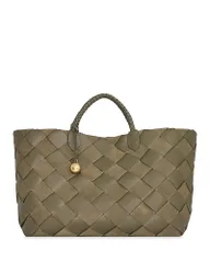 レベッカミンコフ レディース バッグ レザー Rebecca Minkoffrankie Large Woven Leather Tote Bag Willowのサムネイル