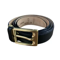 180053 現状品 BALLY バリー ベルト 95/38 ブラック ゴールド 62981/99 レザー メンズのサムネイル
