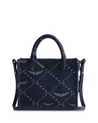 ザディグ エ ヴォルテール レディース バッグ ミニ デニム Zadig Voltaire Angel Mini ZV Monogram Denim Tote Silent デニムのサムネイル