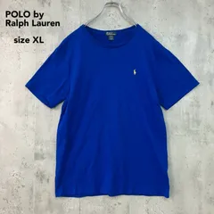 POLO by Ralph Lauren ポロバイラルフローレン 希少 ポニー刺繍 半袖 Tシャツ ブルー XLサイズ 18-20  カットソー トップス クルーネック 丸首 綿100% ラルフ 正規品 ★ ■◆
