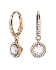 スワロフスキー レディース アクセサリー ピアス・イヤリング Swarovski Unangelicrystal Cubic Zirconia Drop Earrings Rose Gold ゴールド