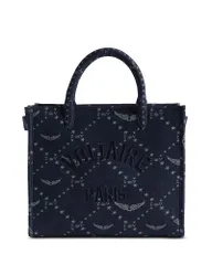 ザディグ エ ヴォルテール レディース バッグ デニム Zadig Voltaire Angel ZV Monogram Denim Tote Silent デニムのサムネイル