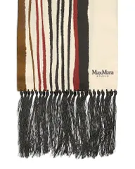 マックスマーラ レディース アクセサリー マフラー・ストール・スカーフ シルク Max Mara Studio Mstattore Striped Silk Scarf Turtledove ストライのサムネイル