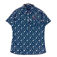 サイズ：L CALLAWAY キャロウェイ  半袖ポロシャツ ボタンダウン 星総柄 ネイビー系 [240101599926] ゴルフウェア レディース ストスト