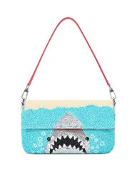 スタウド レディース バッグ STAUD Timmy Beaded Convertible Clutch Shoulder Bagreat White Shark ホワイトのサムネイル