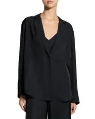 セオリー レディース アウター ジャケット・ブルゾン ブレザー Theory Airy Washed Blazer Black ブラック