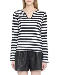 ザディグ エ ヴォルテール レディース トップス Tシャツ Zadig Voltaire Tuni Henley Teencreのサムネイル