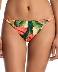 FARM Women's Swimwear Bottoms Only FARM Rio Anturium Basic Bikini Bottom Anturium Golden