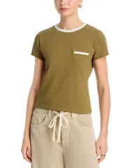 フレーム レディース トップス Tシャツ FRAME The Pique Baby Tee Military Multi マルチカラーのサムネイル