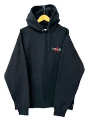 シュプリーム SUPREME ×NIKE ナイキ 24AW Jordan Hooded Sweatshirt ジョーダン ロゴ フーデッド スウェット シャツ プルオーバー パーカー M 黒ブラック ブランド古着ベクトル 中古☆AA★260413