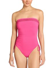 Robin Piccone Women's Swimsuit Set - Isabelle Bandeau One Piece Swimsuit - Strawberry