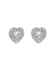 スワロフスキー レディース アクセサリー ピアス・イヤリング Ariana Grande x Swarovski Crystal Heart Stud Earrings White ホワイト