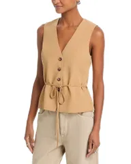 ラグアンドボーン レディース アウター ベスト リネン rag bone Paulette Linen Vest Fawnのサムネイル