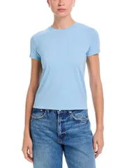 フレーム レディース トップス Tシャツ ヴィンテージ FRAME The Vintage Baby Tee Powder Blue ブルーのサムネイル