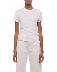 ヘルムート ラング レディース トップス Tシャツ Helmut Lang Knot Baby Tee White ホワイトのサムネイル