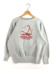 【現状渡し品】 WILLIAMS BROS ウイリアム バロウズ 60's CROSSLAKE MINNESOTAFLOCKING PRINTED RAGLAN SWEATSHIRT 【146-251231-rt-12-tag】