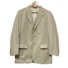 良品 Polo Ralph Lauren ポロラルフローレン コットン シングル テーラードジャケット サイズA6 ベージュ メンズ 古着 中古 USED