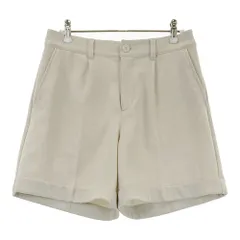 サイズ：M BEAMS GOLF ビームスゴルフ 2024年モデル ロゴワッペン付き ショートパンツ  ベージュ系 [240101661234] ゴルフウェア レディース ストスト