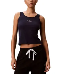 カルバンクライン レディース トップス タンクトップ コットン Calvin Klein Cotton Blend Stretch Lounge GX Tank Shorelineのサムネイル