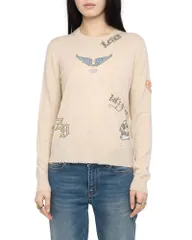 ザディグ エ ヴォルテール レディース アウター ニット・セーター Zadig Voltaire Miss Cashmere Sweater Cream クリームのサムネイル