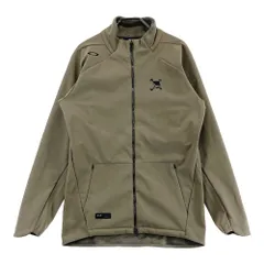 サイズ：M OAKLEY オークリー FOA406946 2024年モデル スカル刺繍 裏起毛 長袖ジャケット  カーキ系 [240101661411] ゴルフウェア メンズ ストスト