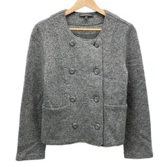 LAURAASHLEY(ローラアシュレイ) ジャケット サイズS レディース美品  グレー 長袖/冬物/ニット