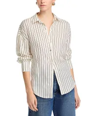 ベラダール レディース トップス シャツ Bella Dahl Oversized Shirt Ivory Lurex Stripe アイボリーのサムネイル