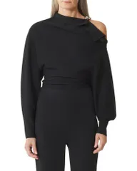 ランバン レディース アウター ニット・セーター Lanvin Viscose Sweater Black ブラックのサムネイル