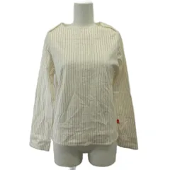 ピュアルセシン pual ce cin カットソー 白 ホワイト 赤 レッドストライプ柄 ボートネック 長袖 /KK ■ECB001