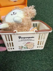ポムポムプリン ぬいぐるみ + バスケット セット