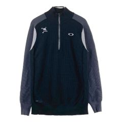 美品OAKLEY ハーフジップ セーター ブラック LサイズC57番 - メルカリ