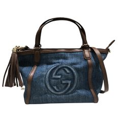 極美品 GUCCI グッチ ハンドバッグ GGマーモント デニム 日本限定 