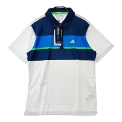 サイズ：M ADIDAS GOLF アディダスゴルフ  半袖ポロシャツ  ネイビー系 [240101662940] ゴルフウェア メンズ ストスト