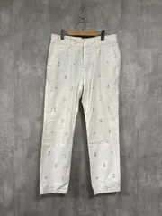 TOMMY HILFIGER トミーヒルフィガー 総柄 コットン パンツ size34/32/白 ■◆ メンズのサムネイル