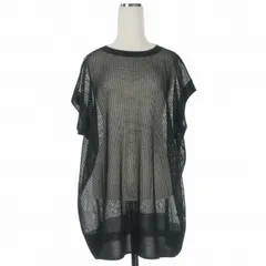 ミズイロインド mizuiro ind メッシュベスト カットソー ブラック 黒 2-220015