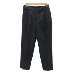 グリーンレーベルリラクシング ユナイテッドアローズ green label relaxing テーパードパンツ アンクル丈 38 黒 ブラック /HO75 ■GY70