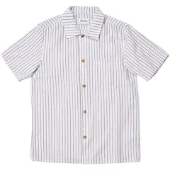 リズム メンズ トップス シャツ 半袖 Rhythm Seersucker Stripe ShortSleeve Shirt Mens Cedar ストライプのサムネイル