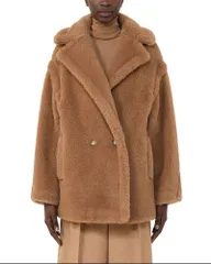 マックスマーラ レディース アウター コート Max Mara Dramma Shorteddy Coat Camel キャメル