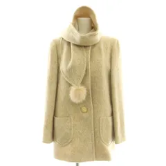ピエールカルダン Pierre Cardin ミドル丈コート アウター マフラー付き 9 ベージュ /DF ■ECC003のサムネイル