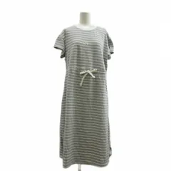 バディ・リー Buddy Lee ワンピース M ボーダー柄 半袖 ドローストリングウエスト ECB003 /KK ■ECB003