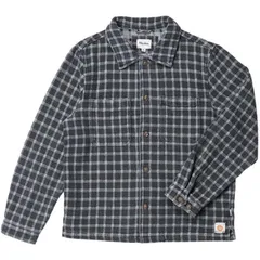 リズム メンズ トップス シャツ 長袖 Rhythm Jacquard Check LongSleeve Shirt Mens Charcoal チャコールのサムネイル