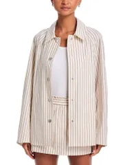 ラグアンドボーン レディース アウター コート rag bone Gayle Striped Trench Coat Red Stripe レッドのサムネイル