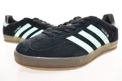 アディダス adidas GAZELLE INDOOR BLACK CLEAR MINT 27cm JR7112 ガゼル インドア ブラック クリアミント 【ブランド古着ベクトル】【中古】▲■251002
