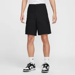 NIKE(ナイキ) ナイキ クラブ ウーブン カーゴ ショート スポーツスタイル ウェア ショートパンツ FN3518、(010)ブラック
