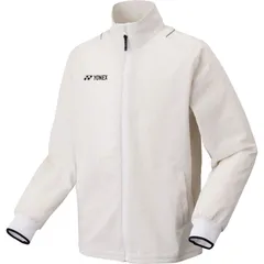 YONEX ヨネックス ユニウォームアップシャツ(フィットスタイル) テニス ＷＵＰニットジャケット 50158y-570、(570)クールホワイト