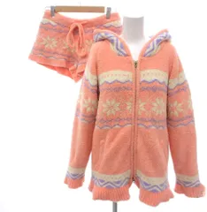 ジェラートピケ gelato pique ルームウェアセット  花柄 幾何学模様 フード ジップアップ  /HW ■ECG003