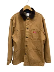 DICKIES (ディッキーズ) ダック地 カバーオール チョアコート ブランケット付 襟コーデュロイ ベリーズ製 90S 古着 ビンテージ L ブラウン メンズ/028のサムネイル