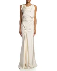ヴィクトリア ベッカム レディース トップス ワンピース アシンメトリー ドレープ Victoria Beckham Asymmetric Drape Gown OneSize