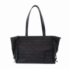 LOEWE ロエベ クッション トート アナグラム ショルダーバッグ/レザー/キャンバス