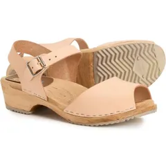 ミア レディース シューズ サンダル レザー MIA Made in Europe Anja Swedish Clog Sandals Leather For Women Natural